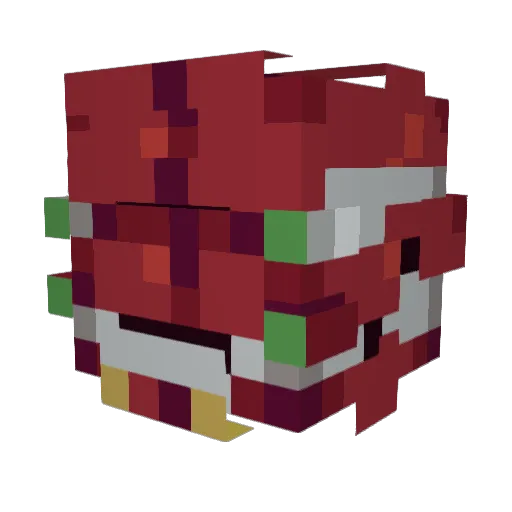 Kokiri1 Minecraft avatar head, 3D render