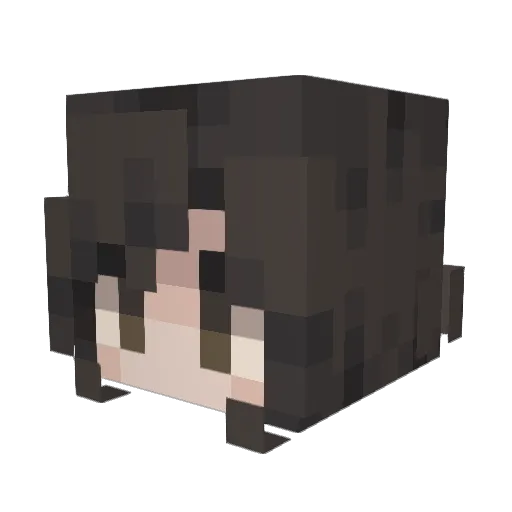 Kokiripercent Minecraft avatar head, 3D render