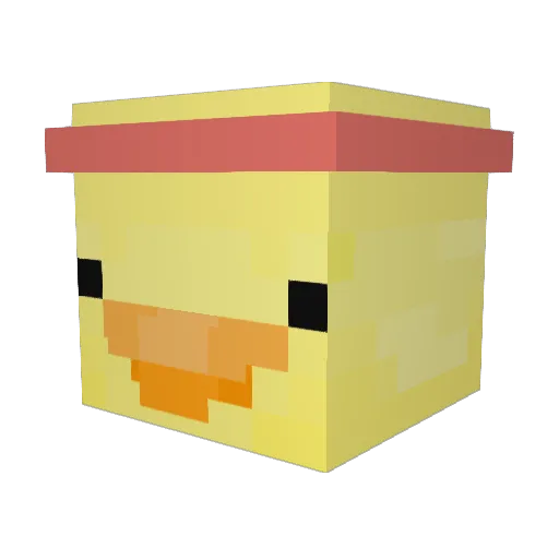 Koko1101 Minecraft avatar head, 3D render