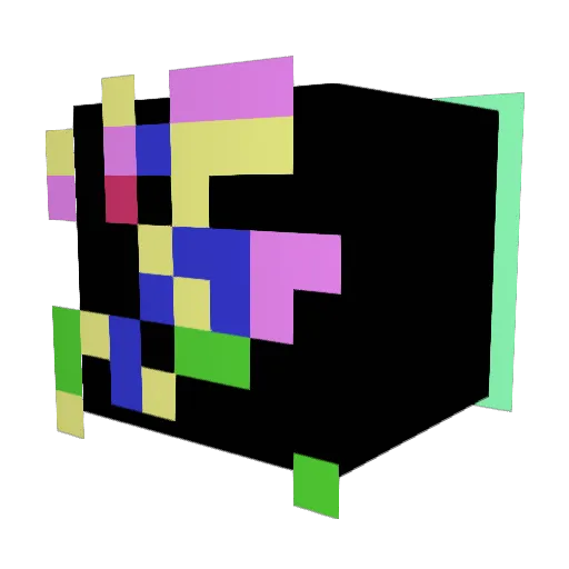 Koko11z Minecraft avatar head, 3D render