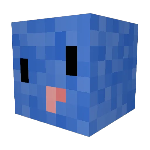 Koko24_ Minecraft avatar head, 3D render