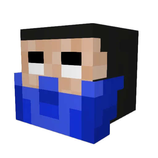 KokoCola_ Minecraft avatar head, 3D render
