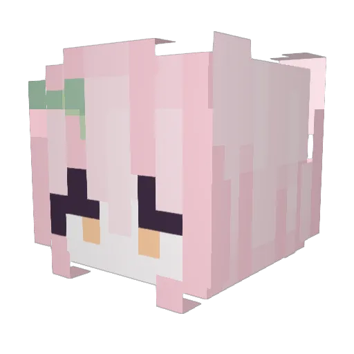 KokoKreme Minecraft avatar head, 3D render