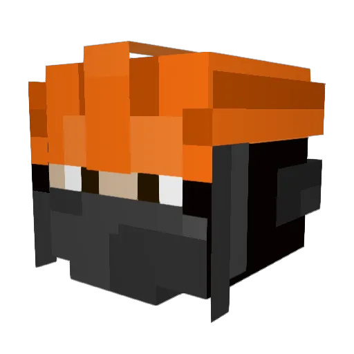 KokoShikov Minecraft avatar head, 3D render