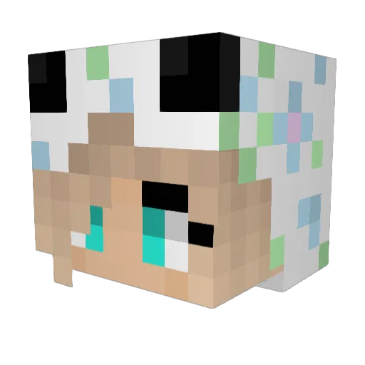 Koko_lade Minecraft avatar head, 3D render