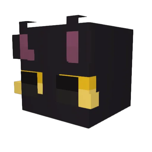 Kokofru Minecraft avatar head, 3D render