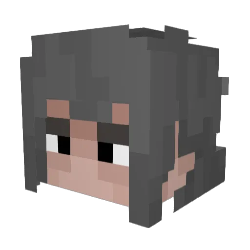 Kokon_Tozai Minecraft avatar head, 3D render