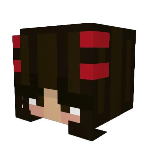 Kokonut75 Minecraft avatar head, 3D render