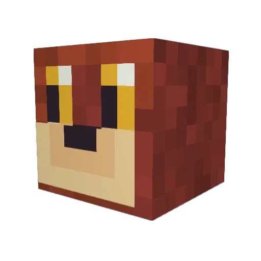 Kokopelli__ Minecraft avatar head, 3D render