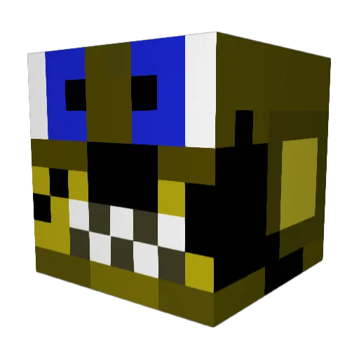 Kokorosora1 Minecraft avatar head, 3D render