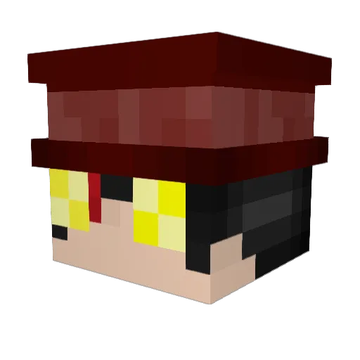 KokosJogi Minecraft avatar head, 3D render
