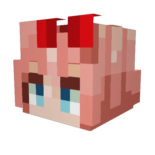 Kokos_xx2 Minecraft avatar head, 3D render