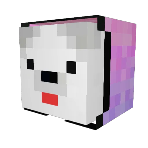 Kokosh12 Minecraft avatar head, 3D render