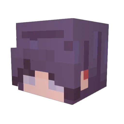 Kokou_Chan Minecraft avatar head, 3D render