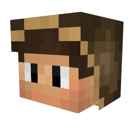 KoksRewi Minecraft avatar head, 3D render