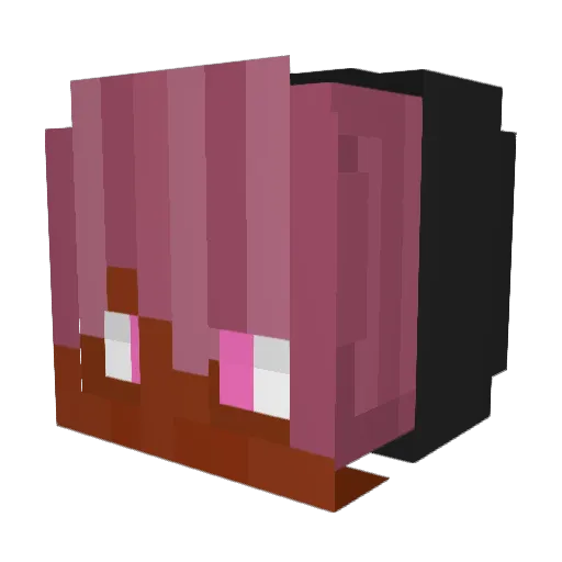KokujiinTore Minecraft avatar head, 3D render