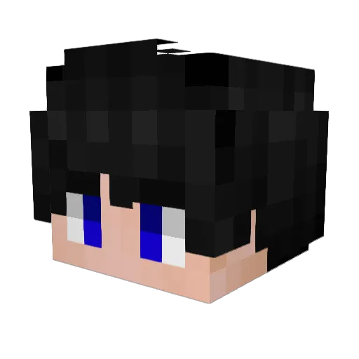 Kokun1121 Minecraft avatar head, 3D render