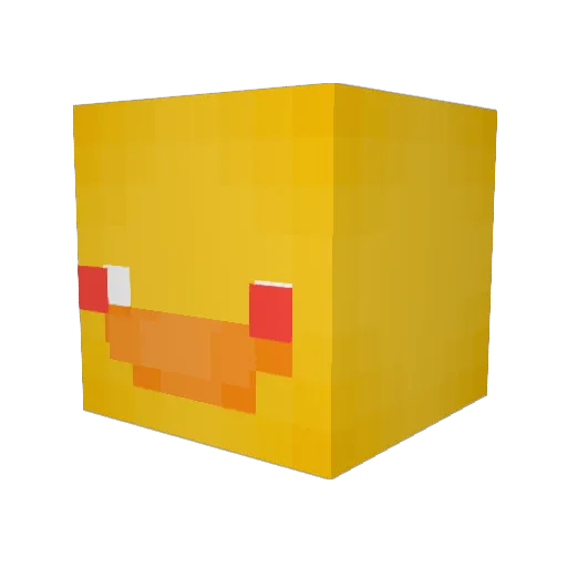 Kol4mo Minecraft avatar head, 3D render