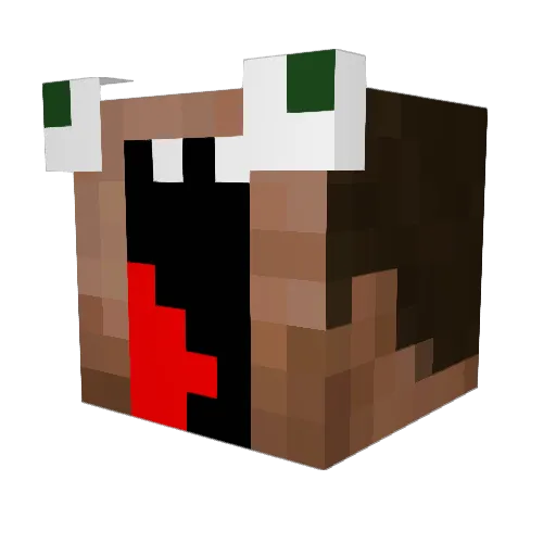 Kol92002 Minecraft avatar head, 3D render
