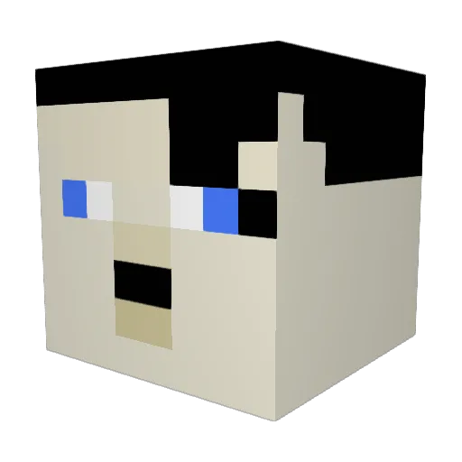 KolafTheKing Minecraft avatar head, 3D render