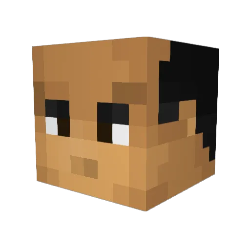Kolaghan666 Minecraft avatar head, 3D render