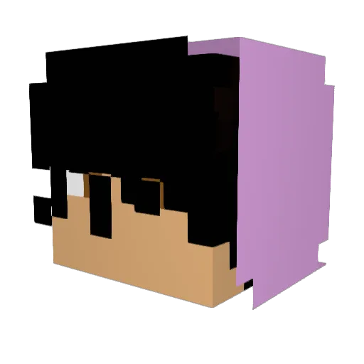 Kolaputki Minecraft avatar head, 3D render