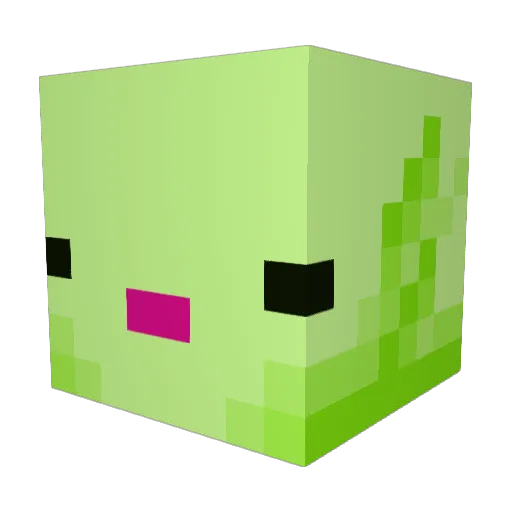 Kolbasan Minecraft avatar head, 3D render
