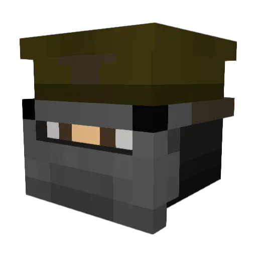 Kolby1007 Minecraft avatar head, 3D render