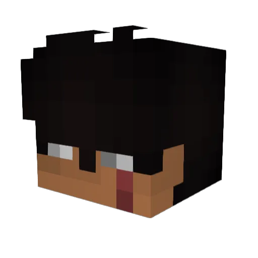 KolbyJack1 Minecraft avatar head, 3D render