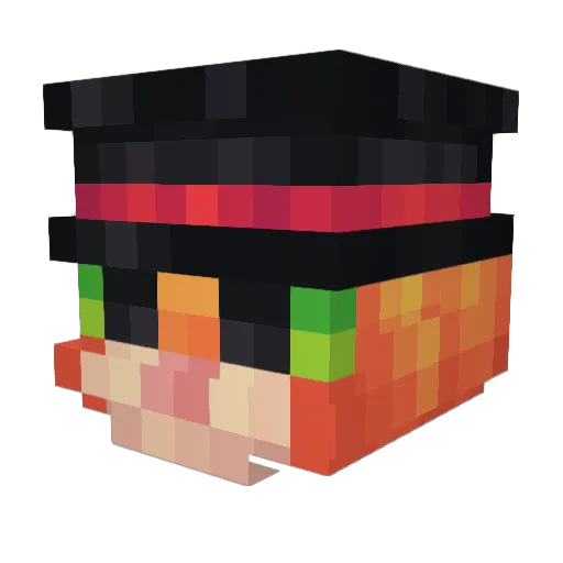 Koldhard Minecraft avatar head, 3D render