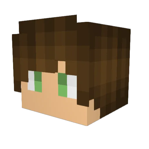 KoleMac Minecraft avatar head, 3D render