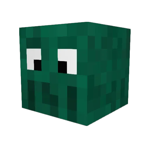 Koleops Minecraft avatar head, 3D render