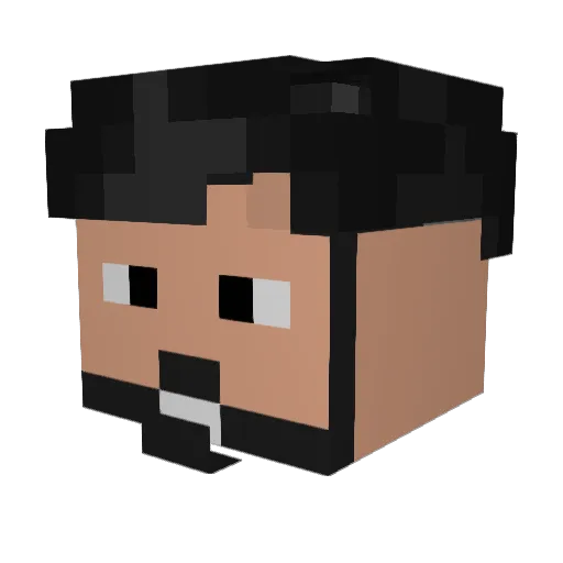 KolinFG Minecraft avatar head, 3D render