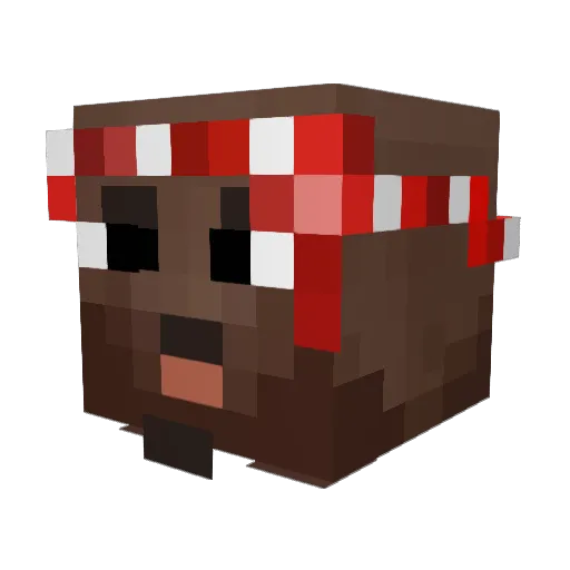 Kolja67 Minecraft avatar head, 3D render