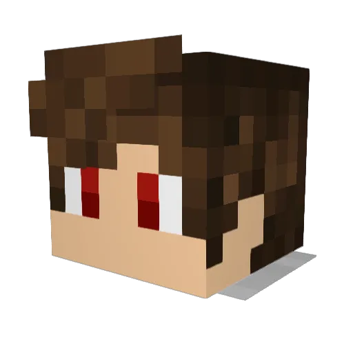 Kolja99 Minecraft avatar head, 3D render