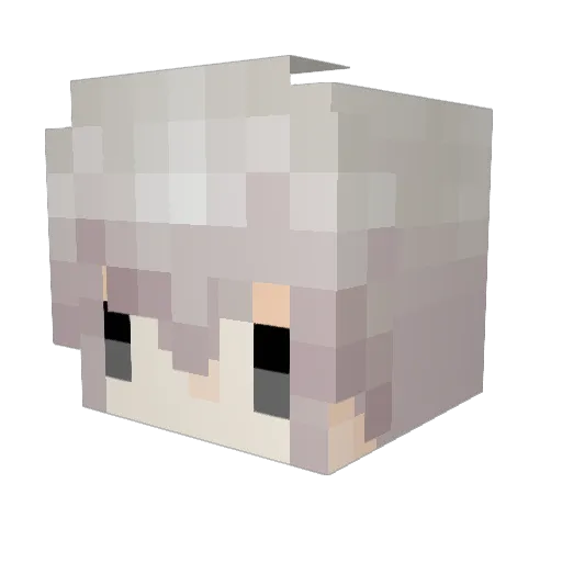Kollbis Minecraft avatar head, 3D render