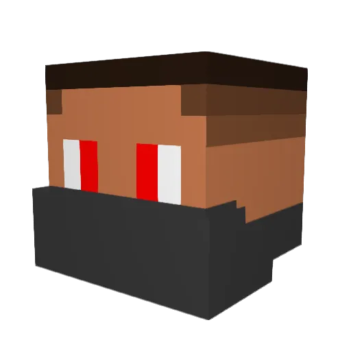 KoloboK5001 Minecraft avatar head, 3D render