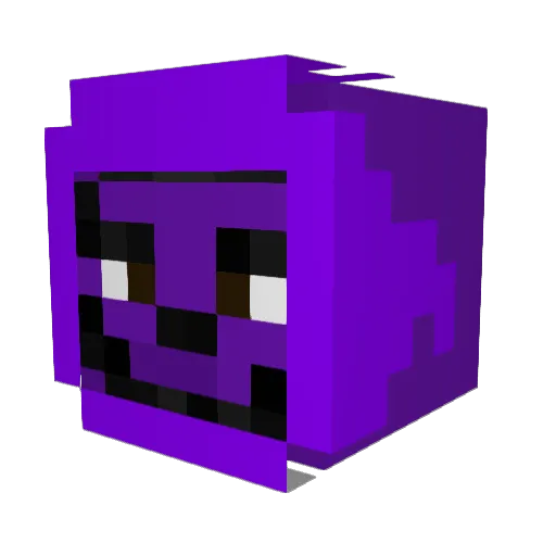 Kolofs Minecraft avatar head, 3D render