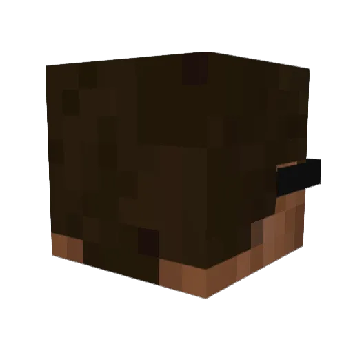 Kolorozaur Minecraft avatar head, 3D render
