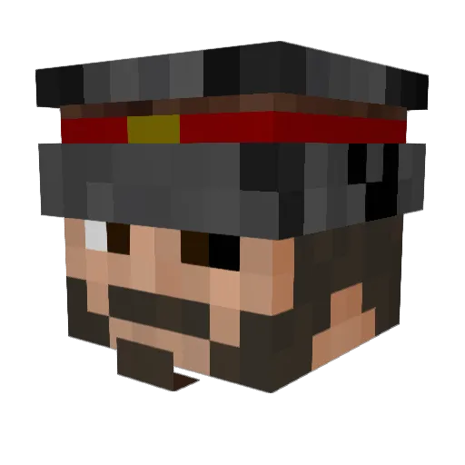 Kolosin Minecraft avatar head, 3D render