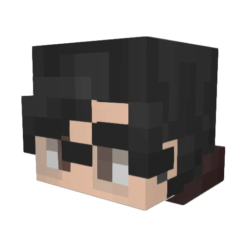 Kolotro Minecraft avatar head, 3D render