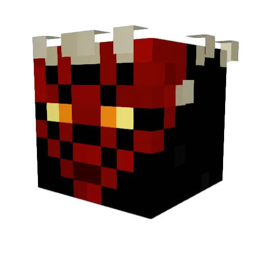 Kolpadot Minecraft avatar head, 3D render