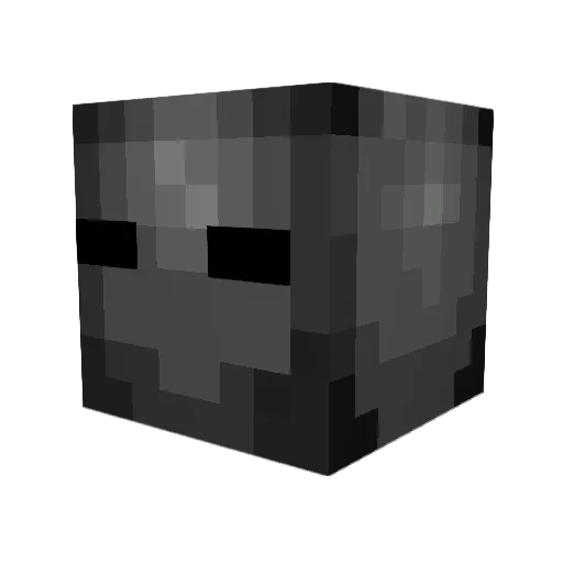 Kolr Minecraft avatar head, 3D render