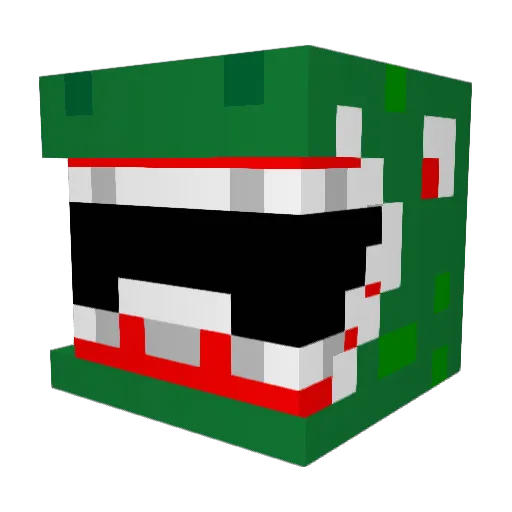 Kolschy_ Minecraft avatar head, 3D render
