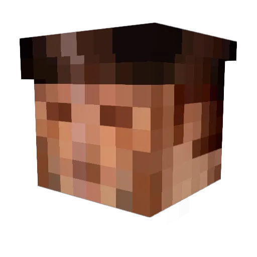 Kolt14 Minecraft avatar head, 3D render