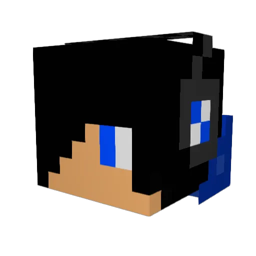 Kolt510 Minecraft avatar head, 3D render