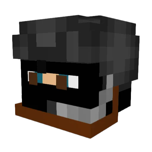 KoltonSpinn Minecraft avatar head, 3D render