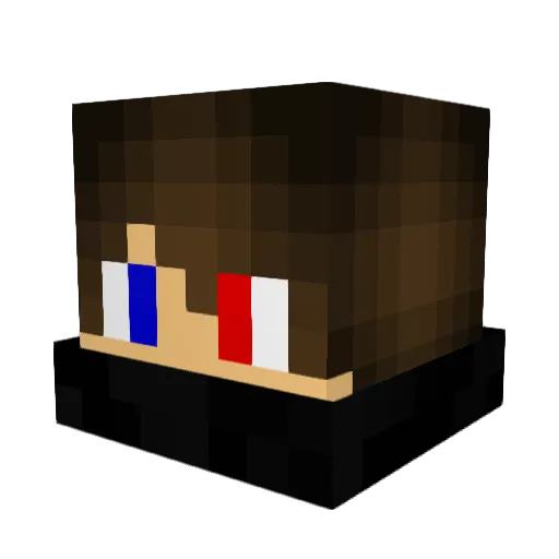 Koltrs Minecraft avatar head, 3D render