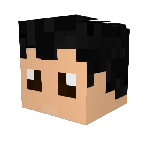 Kolzsey04 Minecraft avatar head, 3D render