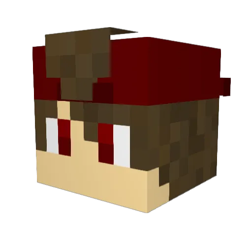 KomaCekcu Minecraft avatar head, 3D render